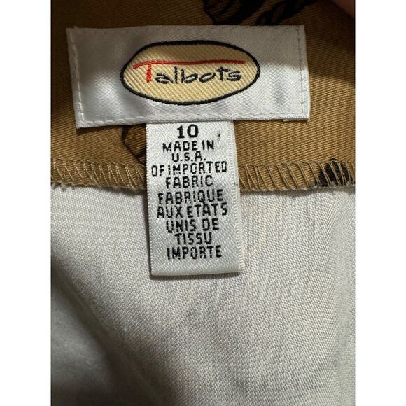 Vintage Talbots Equestrian Print Knee Length Skirt Sz 10 Made in USA - Picture 7 of 8